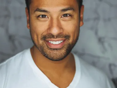 Canyon Ferry Lake at golden hour with calm water